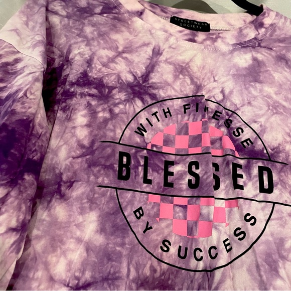 Urban Planet/Streetwear Society tiedye longsleeve - Picture 2 of 3